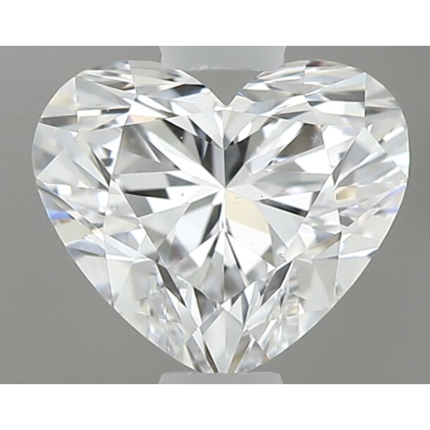 0.6 Carat Diamant Naturel de taille Coeur, Couleur D, Pureté VS2