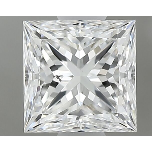 0.64 Karat Natürlicher Diamant Im Prinzessschliff, Farbe E, Reinheit SI1