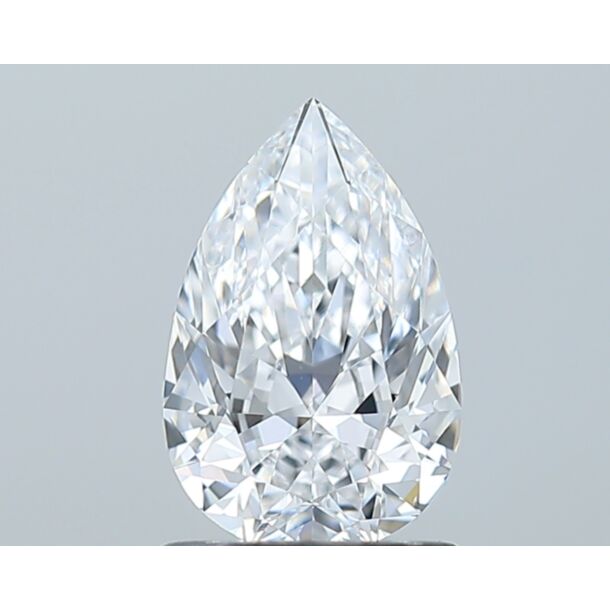 1.01 Karaat Natuurlijke Diamant met een Peer vorm, Kleur D, Zuiverheid VS2