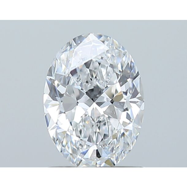 1 Carat Natural Diamond, Oval Cut, Color D, Clarity VS2