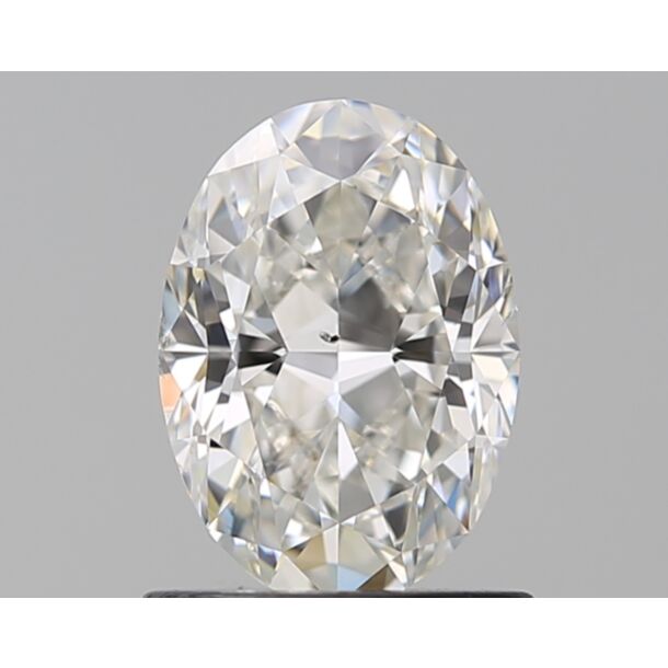 1.01 Carat Natural Diamond, Oval Cut, Color H, Clarity SI1