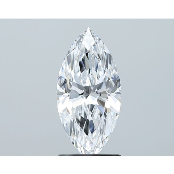 1.51 Carat Natural Diamond, Marquise Cut, Color D, Clarity IF