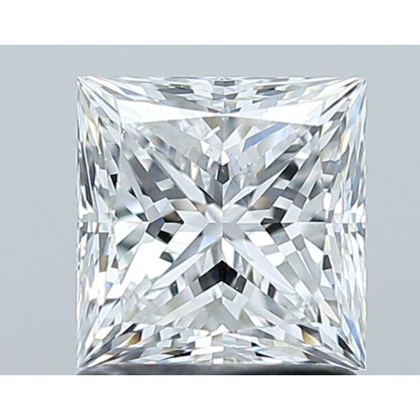 1.32 Carat Diamant Naturel de taille Princesse, Couleur E, Pureté SI1