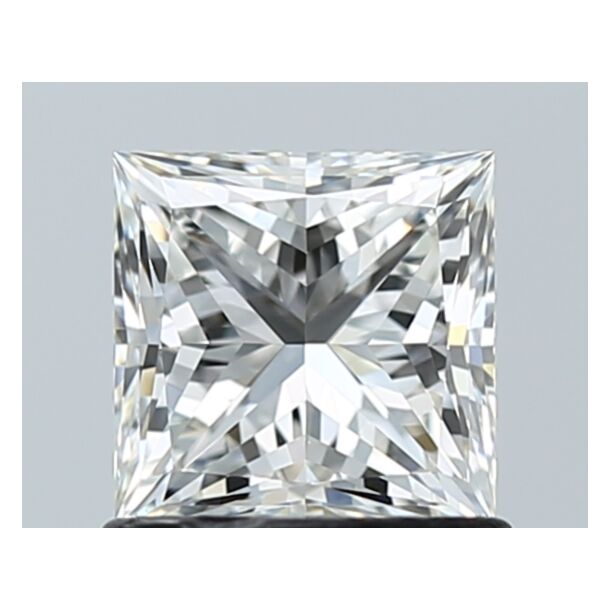 1.01 Carat Diamant Naturel de taille Princesse, Couleur H, Pureté VVS2