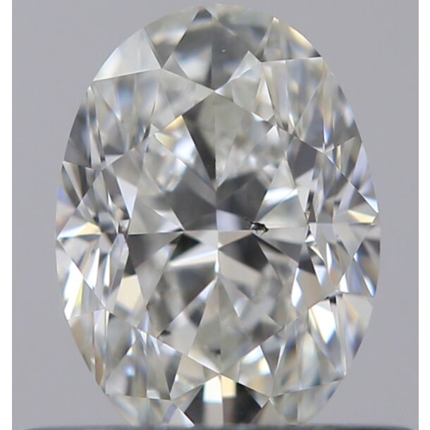0.5 Carat Diamant Naturel de taille Oval, Couleur H, Pureté SI1