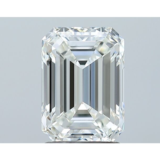 2.01 Karaat Natuurlijke Diamant met een Smaragd vorm, Kleur H, Zuiverheid IF