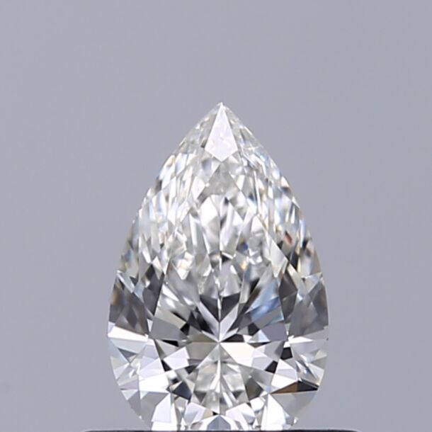 0.4 Carat Diamant Naturel de taille Poire, Couleur G, Pureté VVS1
