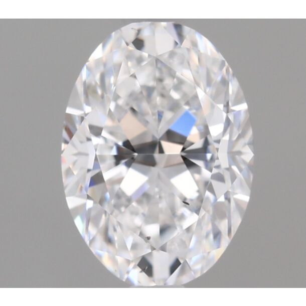 0.7 Carat Natural Diamond, Oval Cut, Color D, Clarity SI1