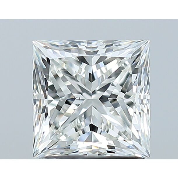 1.51 Karaat Natuurlijke Diamant met een Prinses vorm, Kleur H, Zuiverheid SI1