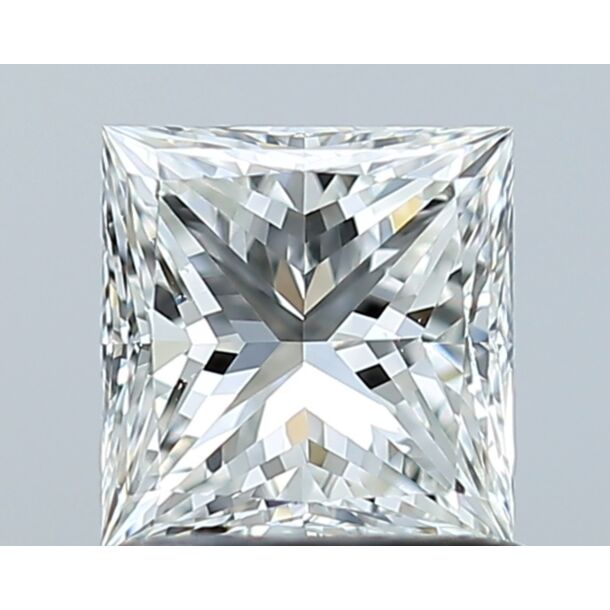 1 Carat Diamant Naturel de taille Princesse, Couleur G, Pureté VS2