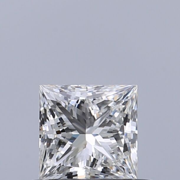 0.46 Carat Diamant Naturel de taille Princesse, Couleur F, Pureté VVS1 0.46 Carat Diamant Naturel de taille Princesse, Couleur F, Pureté VVS1