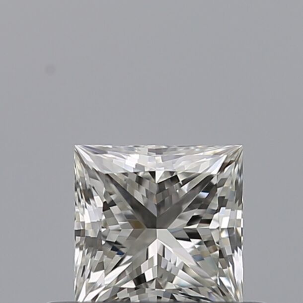 0.4 Carat Diamant Naturel de taille Princesse, Couleur G, Pureté IF