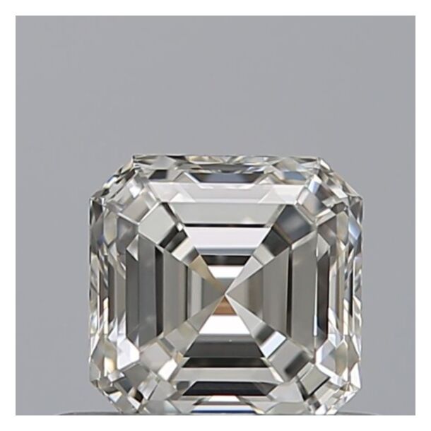 0.5 Carat Natural Diamond, Asscher Cut, Color F, Clarity VVS1