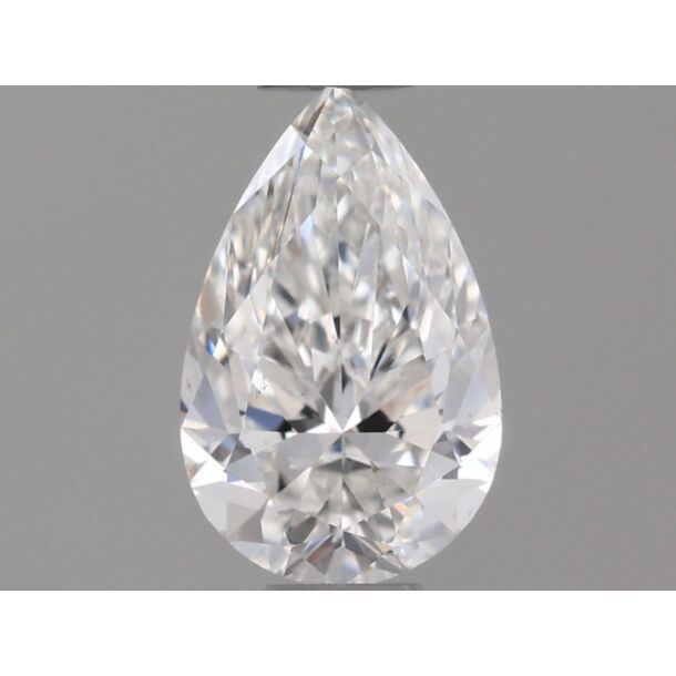 0.43 Carat Diamant Naturel de taille Poire, Couleur F, Pureté VS2