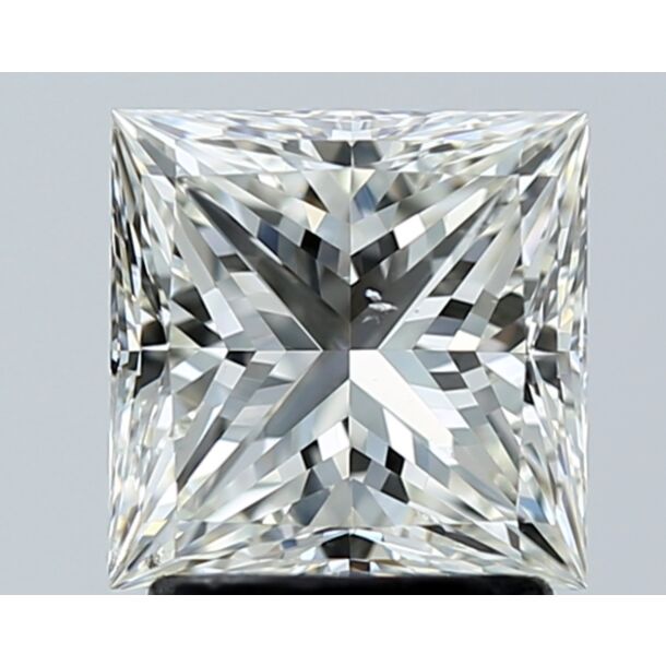 2.02 Karat Natürlicher Diamant Im Prinzessschliff, Farbe I, Reinheit SI1