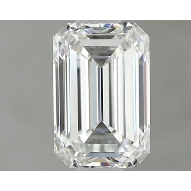 0.6 Carat Natural Diamond, Emerald Cut, Color I, Clarity IF