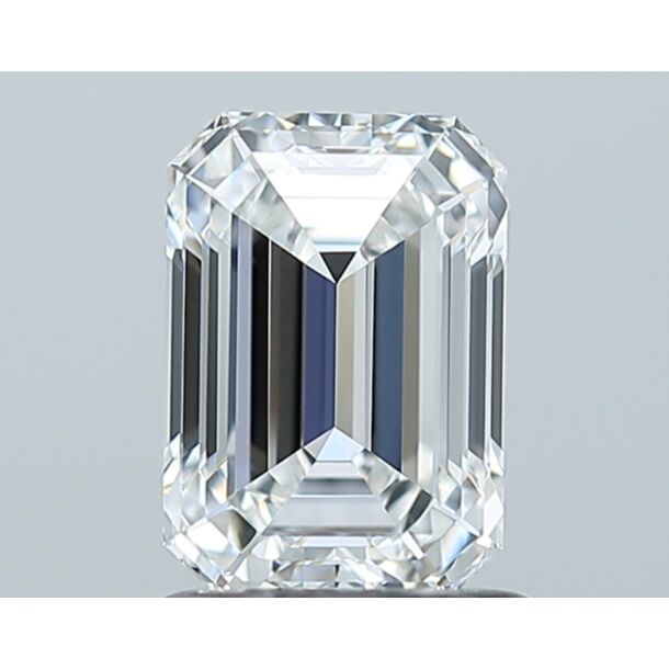 1.23 Karaat Natuurlijke Diamant met een Smaragd vorm, Kleur F, Zuiverheid IF