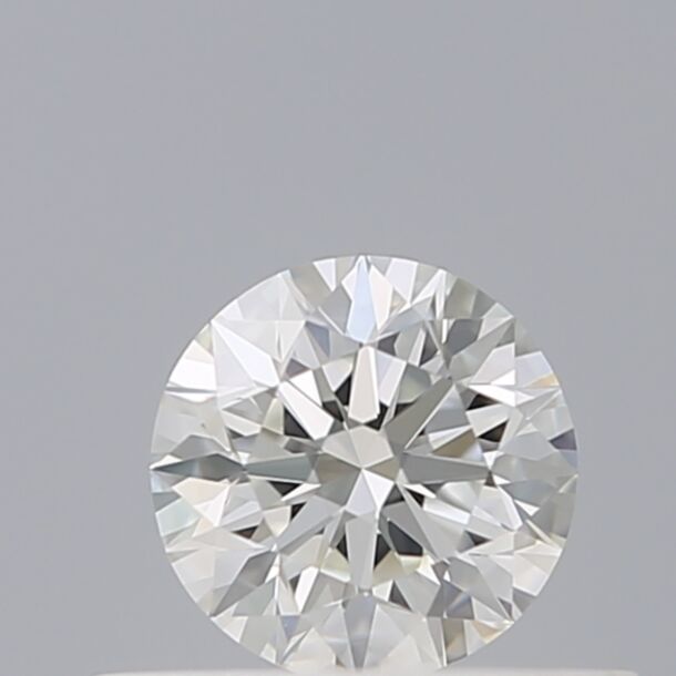 0.4 Carat Natural Diamond, Round Cut, Color F, Clarity VVS1