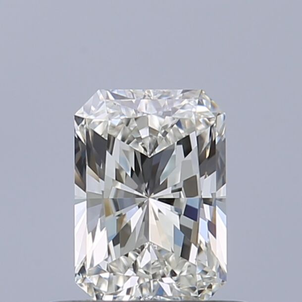 0.5 Carat Diamant Naturel de taille Radiant, Couleur H, Pureté VVS1