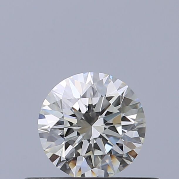 0.4 Carat Natural Diamond, Round Cut, Color G, Clarity IF