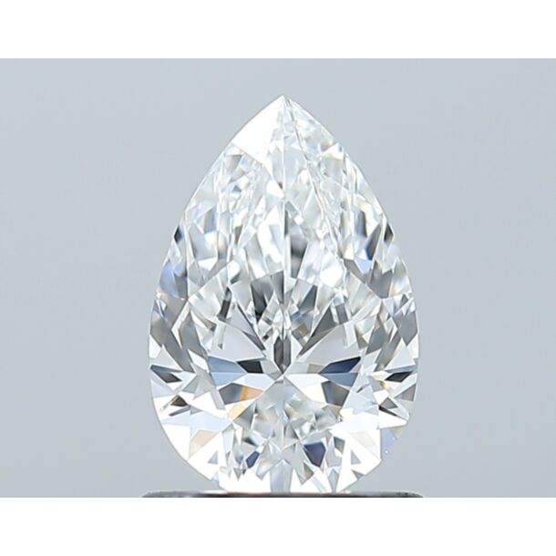 0.9 Karaat Natuurlijke Diamant met een Peer vorm, Kleur E, Zuiverheid VVS1