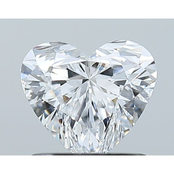 0.93 Carat Diamant Naturel de taille Coeur, Couleur D, Pureté IF