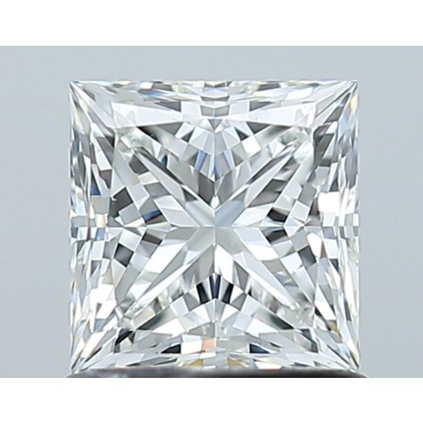 1.05 Carat Natural Diamond, Princess Cut, Color G, Clarity VS2