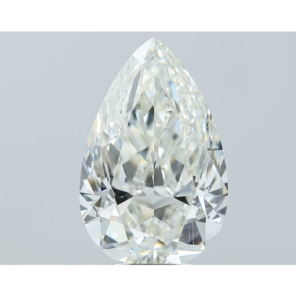 4.01 Karat Natürlicher Diamant Im Tropfenschliff, Farbe H, Reinheit SI1