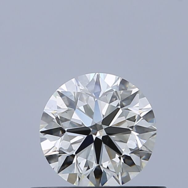 0.5 Karaat Natuurlijke Diamant met een Briljant vorm, Kleur H, Zuiverheid VS2