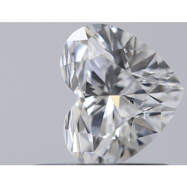 0.51 Karat Natürlicher Diamant Im Herzschliff, Farbe D, Reinheit SI1
