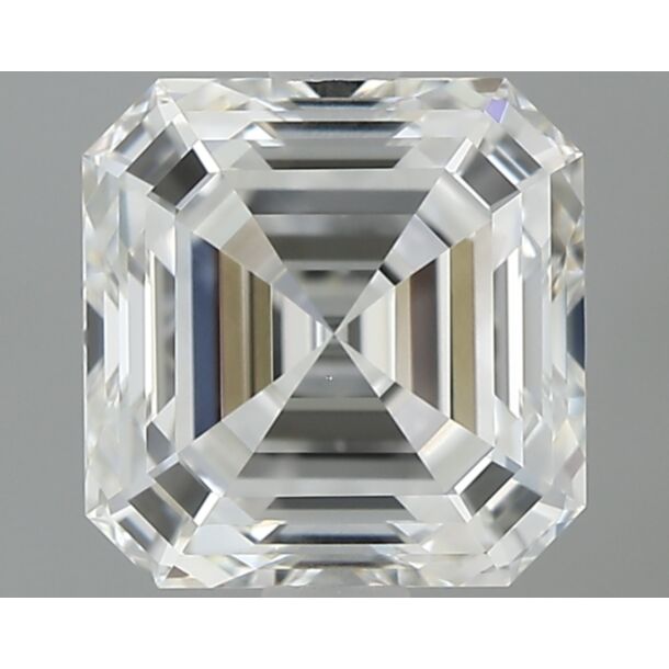 1.5 Carat Natural Diamond, Asscher Cut, Color F, Clarity VS1