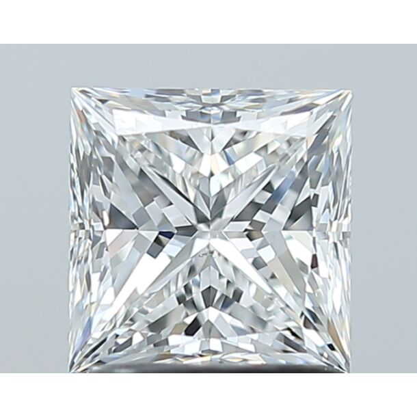 1.31 Karat Natürlicher Diamant Im Prinzessschliff, Farbe F, Reinheit SI1