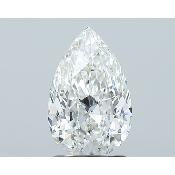 1.5 Carat Natural Diamond, Pear Cut, Color H, Clarity VS2
