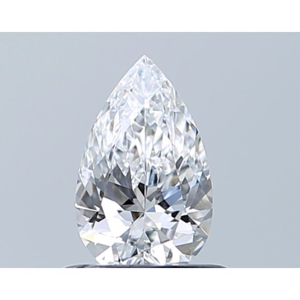 0.54 Carat Diamant Naturel de taille Poire, Couleur D, Pureté VS1