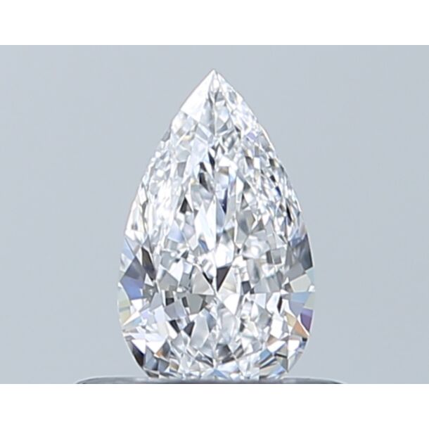 0.35 Karaat Natuurlijke Diamant met een Peer vorm, Kleur D, Zuiverheid VVS1