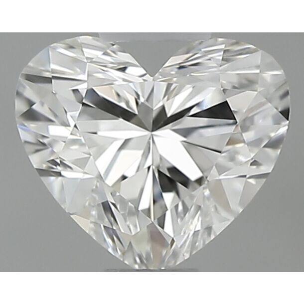 0.43 Carat Diamant Naturel de taille Coeur, Couleur G, Pureté VVS1