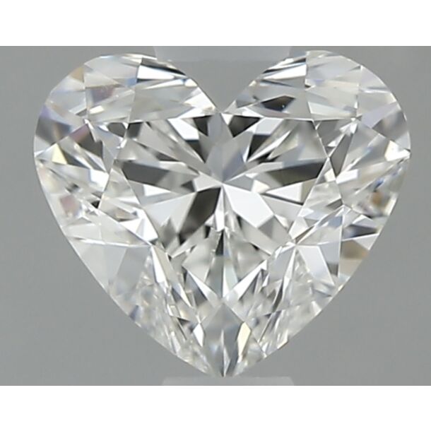 0.7 Carat Diamant Naturel de taille Coeur, Couleur G, Pureté VVS1