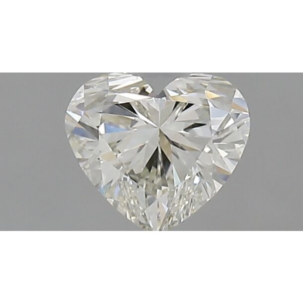 0.59 Karat Natürlicher Diamant Im Herzschliff, Farbe H, Reinheit VVS1