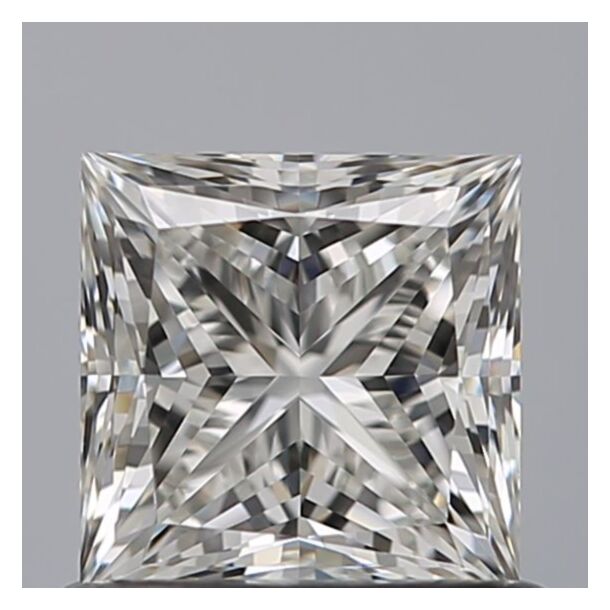 0.81 Carat Diamant Naturel de taille Princesse, Couleur G, Pureté VVS1
