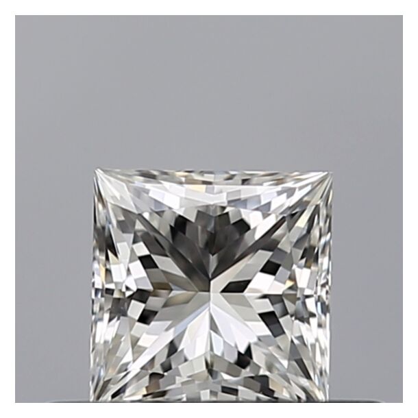 0.41 Carat Natural Diamond, Princess Cut, Color G, Clarity VVS2