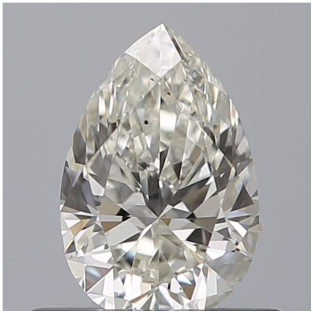 0.5 Carat Natural Diamond, Pear Cut, Color G, Clarity VS2