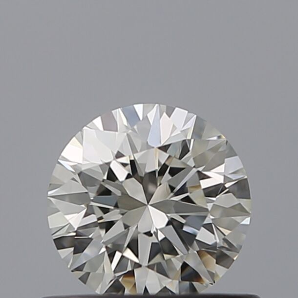 0.5 Carat Natural Diamond, Round Cut, Color I, Clarity VVS1