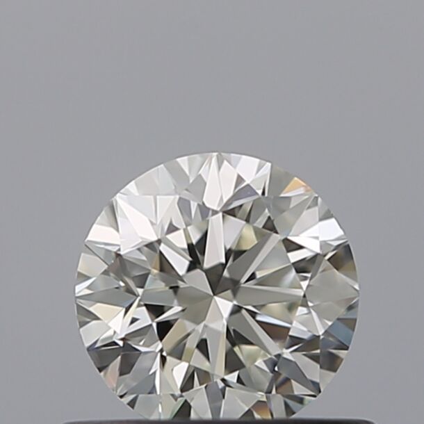 0.5 Carat Natural Diamond, Round Cut, Color H, Clarity VVS1