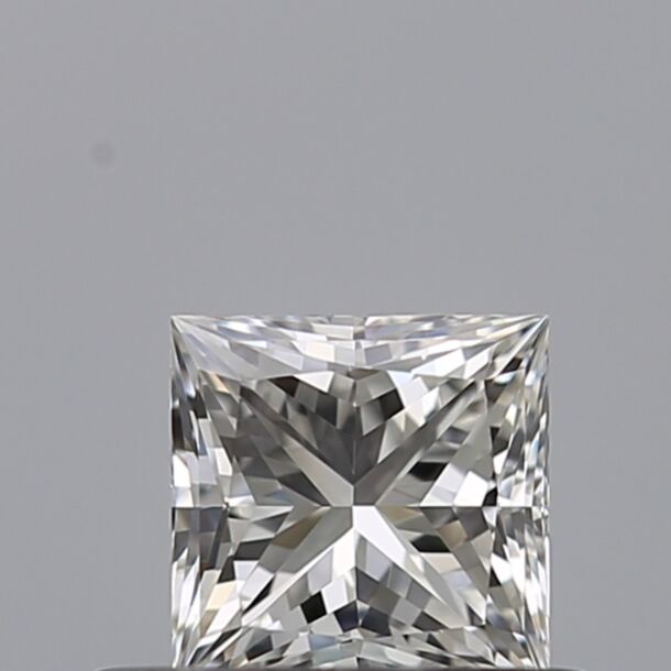 0.41 Carat Diamant Naturel de taille Princesse, Couleur G, Pureté IF
