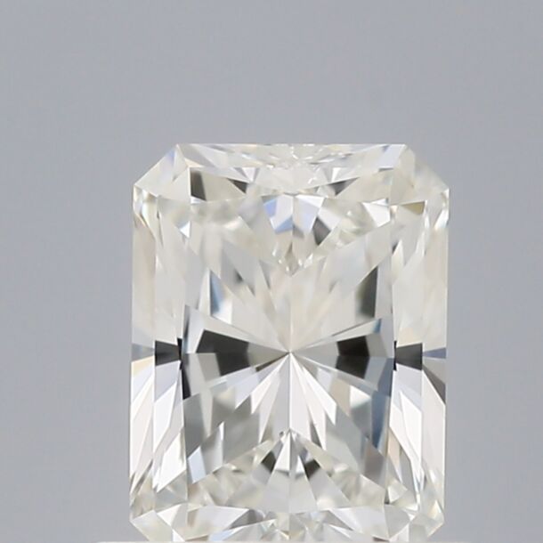 0.71 Carat Natural Diamond, Radiant Cut, Color F, Clarity VVS2