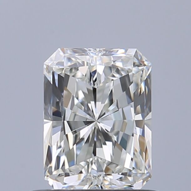 0.7 Carat Natural Diamond, Radiant Cut, Color G, Clarity VVS1