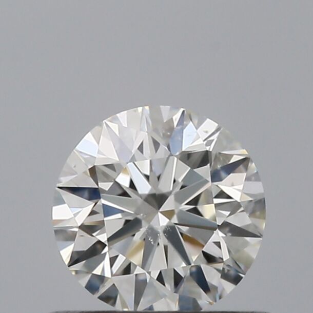 0.5 Carat Natural Diamond, Round Cut, Color F, Clarity SI1
