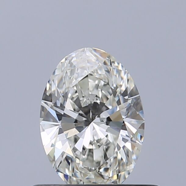 0.44 Carat Natural Diamond, Oval Cut, Color G, Clarity VVS1