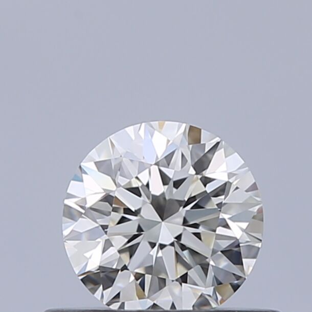 0.4 Carat Natural Diamond, Round Cut, Color F, Clarity VVS1