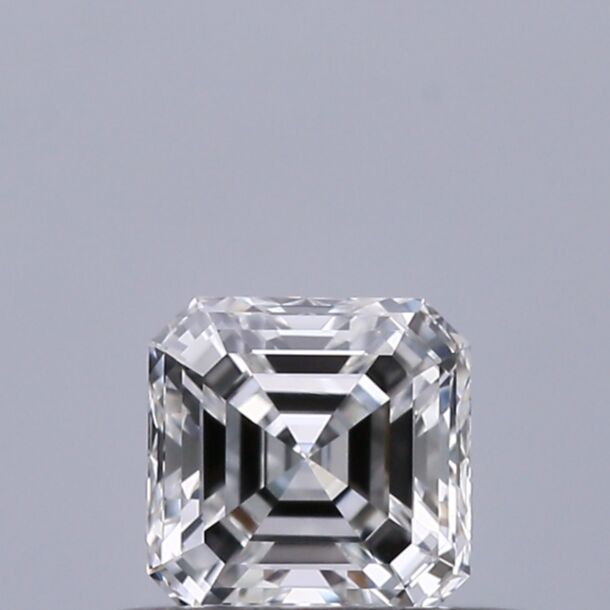 0.37 Carat Diamant Naturel de taille Asscher, Couleur E, Pureté VVS2